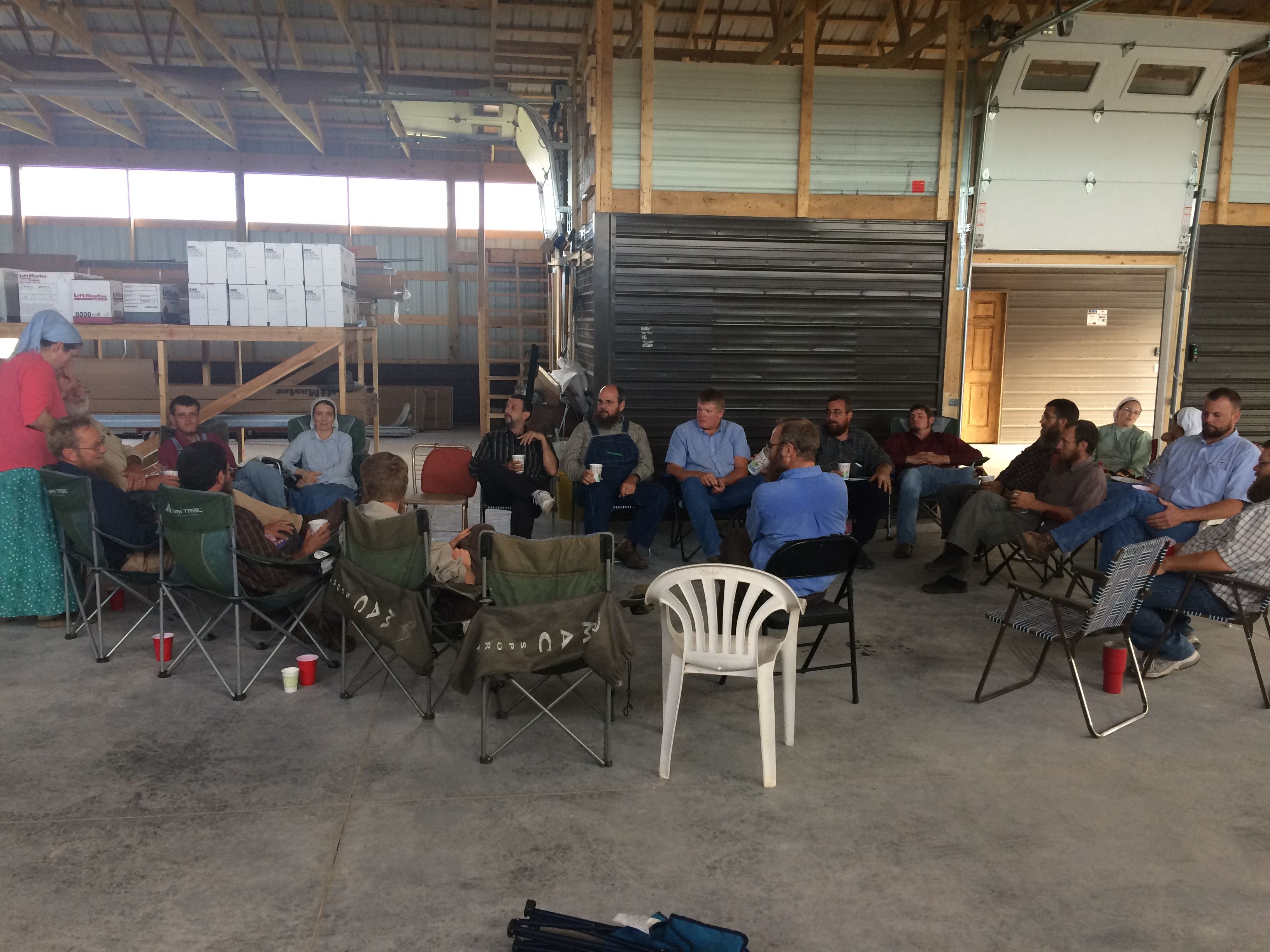 Fellowship in the barn